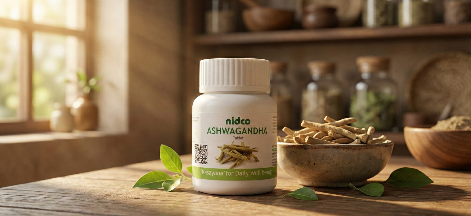 Nidco Ashwagandha Tablet - Best supplement to reduce cortisol