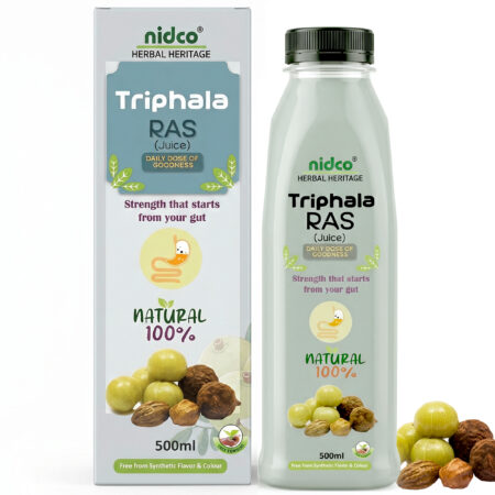 Nidco Triphala Ras (Juice) 500 ml | Supports Healthy Digestion, Gut Cleanse & Constipation Relief