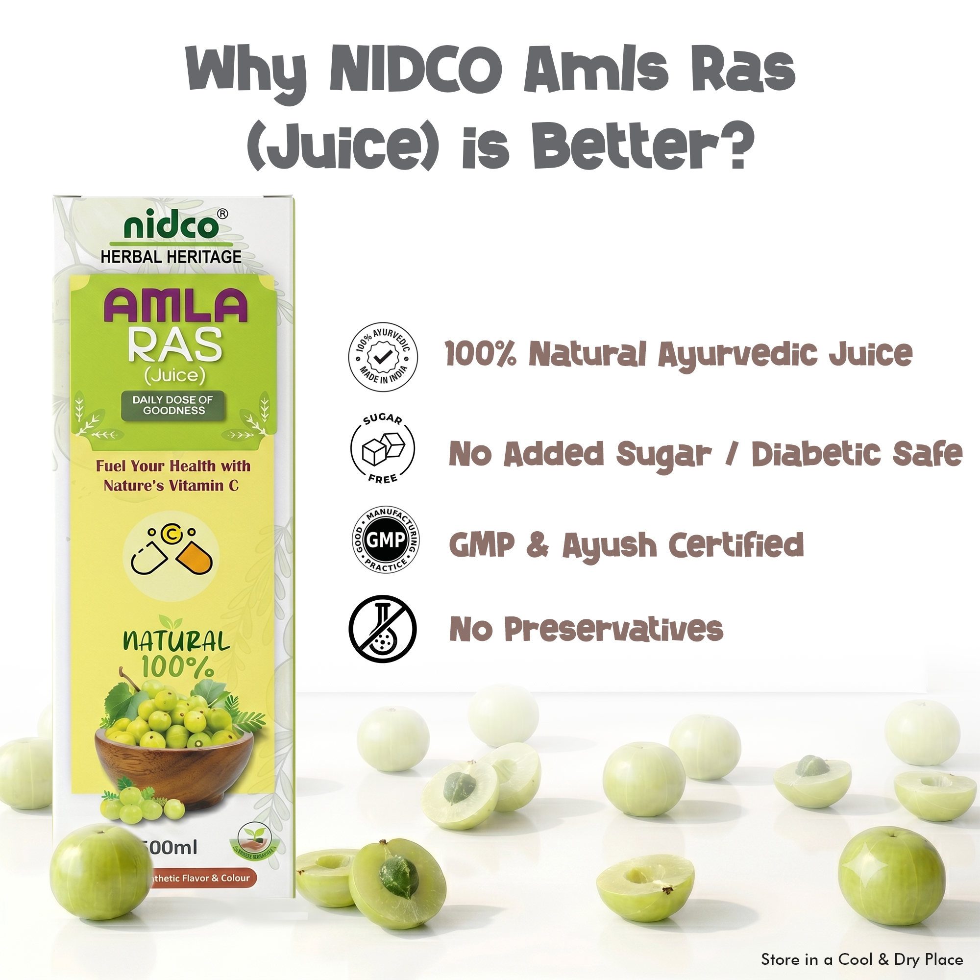 Nidco Amla Ras 500 ML - Image 3