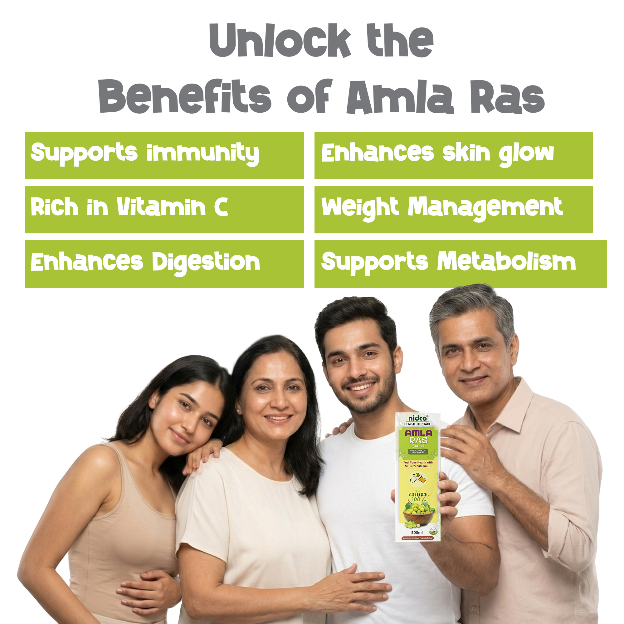 Nidco Amla Ras 500 ML - Image 4