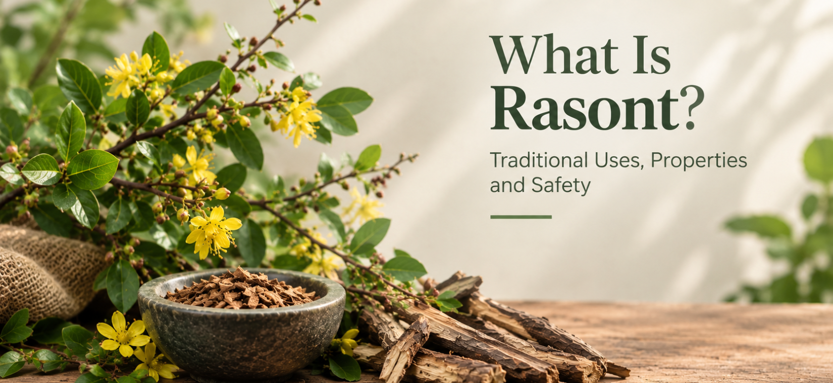Rasont and Daruharidra botanical ingredients for an introduction to traditional Ayurvedic uses